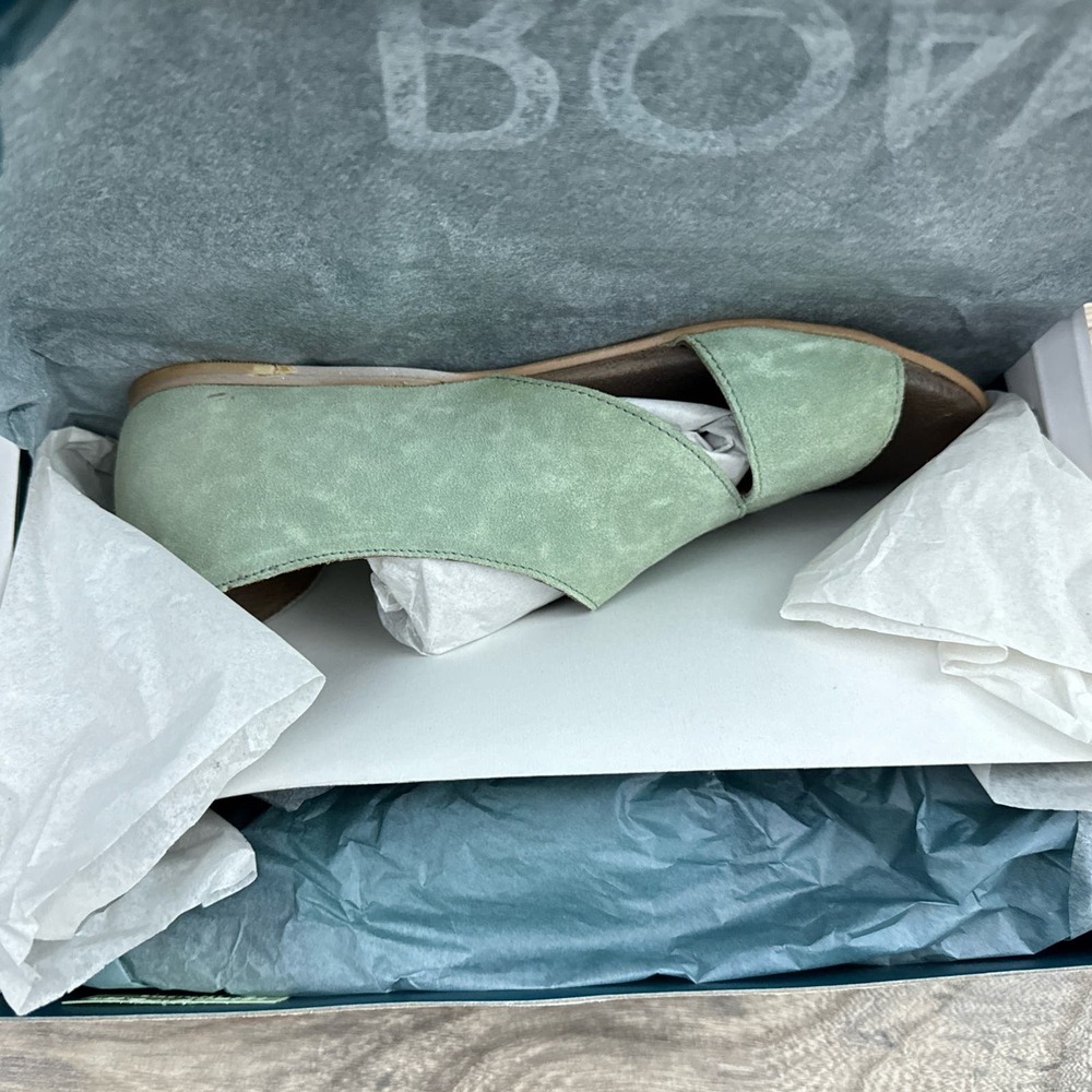 NIB Roan by Bed Stu Irie 8 38 Asymmetrical Open Toe Flat Leather Sandals Osaka - Picture 10 of 13